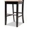 Baxton Studio Jason Sand Upholstered and Espresso Wood 2-Piece Bar Stool Set 167-10850 - alternate 4